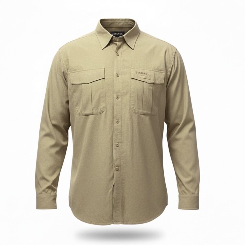 Simms Fishing Button Down Casual Shirt Mens XL